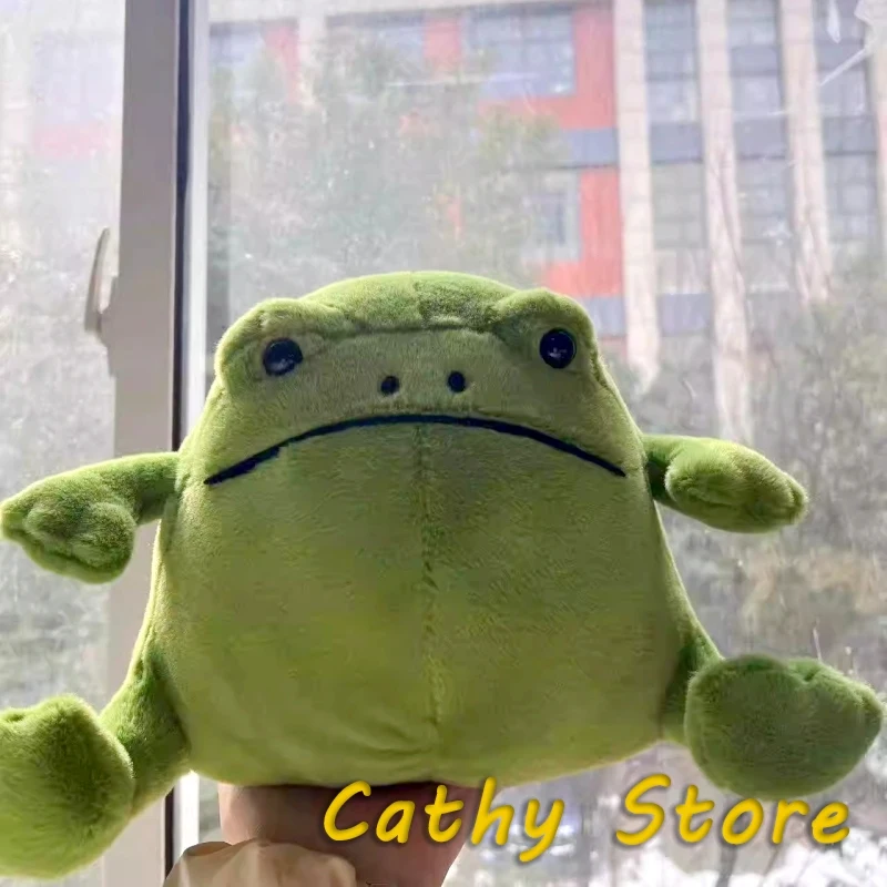 리키 레인 개구리 봉제 인형 만화 캐릭터 동물 봉제 인형 녹색 큰 배 레인 개구리 모델 장식 애완용품 선물