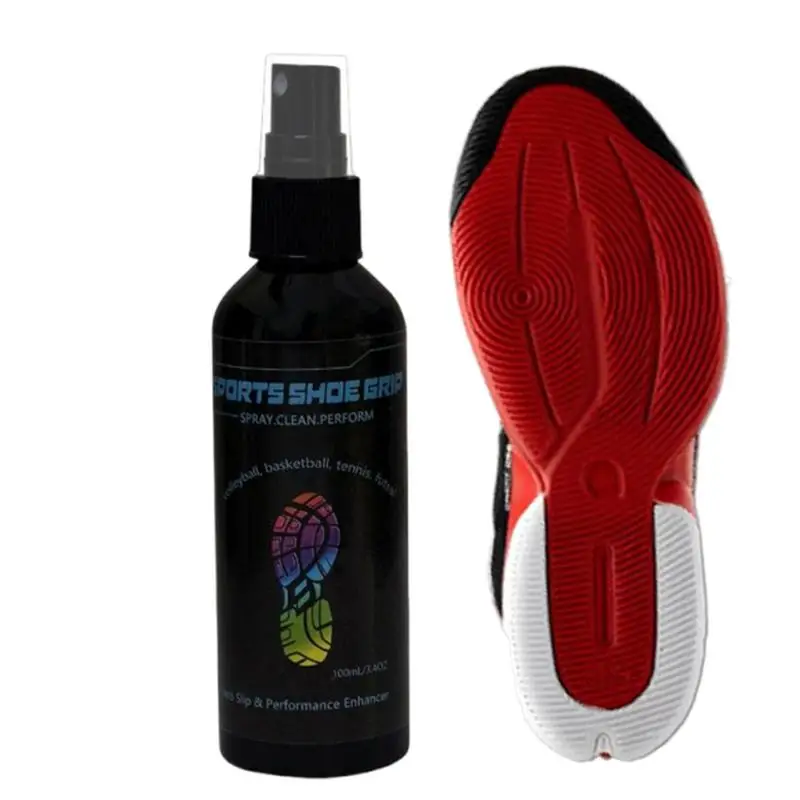 Grip Spray For Basketball Shoes Bottom Anti-Slip Traction Grip Spray 100ml For Sneaker Soles Sneaker Grippers Rejuvenator For