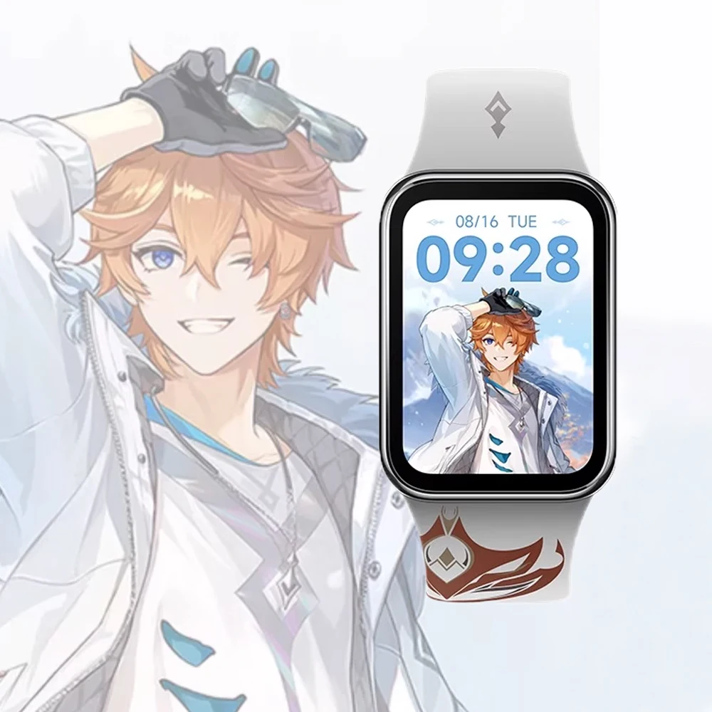 

GENSHIN IMPACT 8pro Watch with Charger Game Tartaglia Bluetooth Sports Watches NFC Characters Cute Models Halloween Gifts
