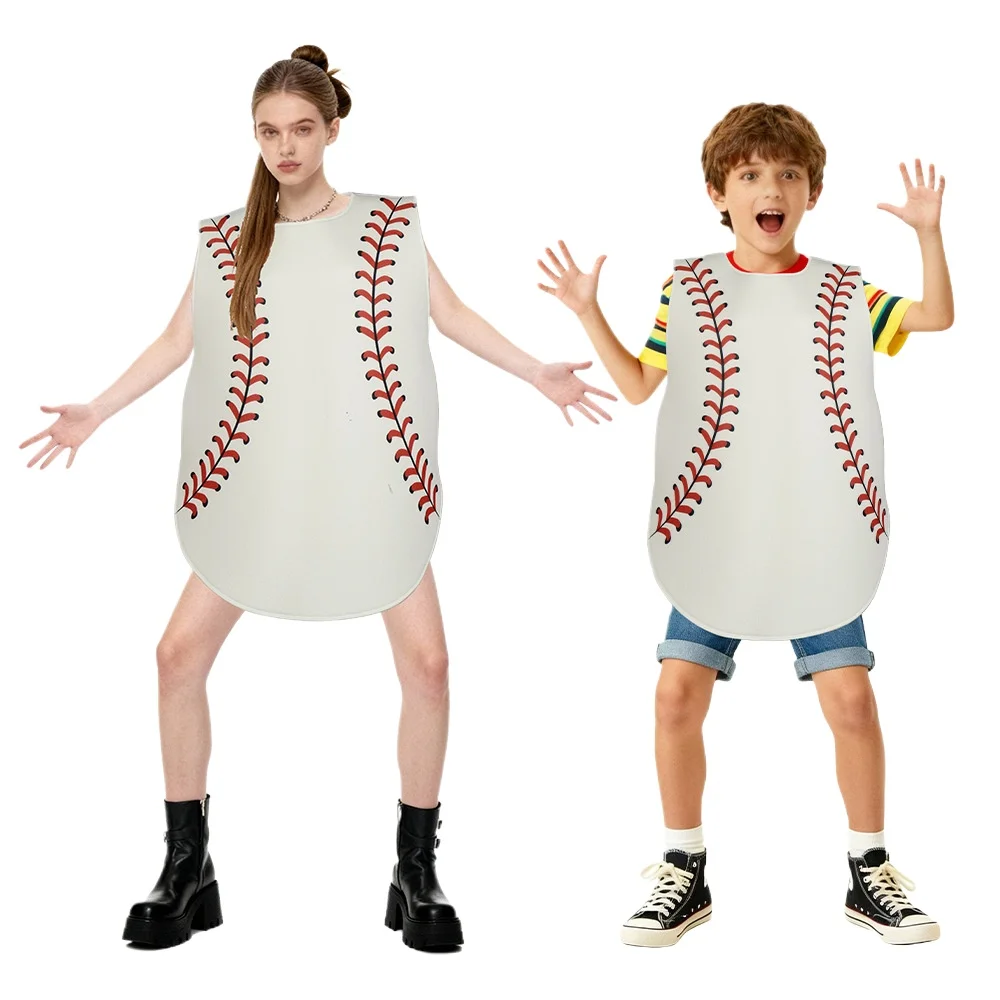 

Бейсбольный спортивный костюм на Хэллоуин, композитная хлопковая игровая одежда, реквизит для карнавальной вечеринки, сценического выступления, наряд, забавный наряд