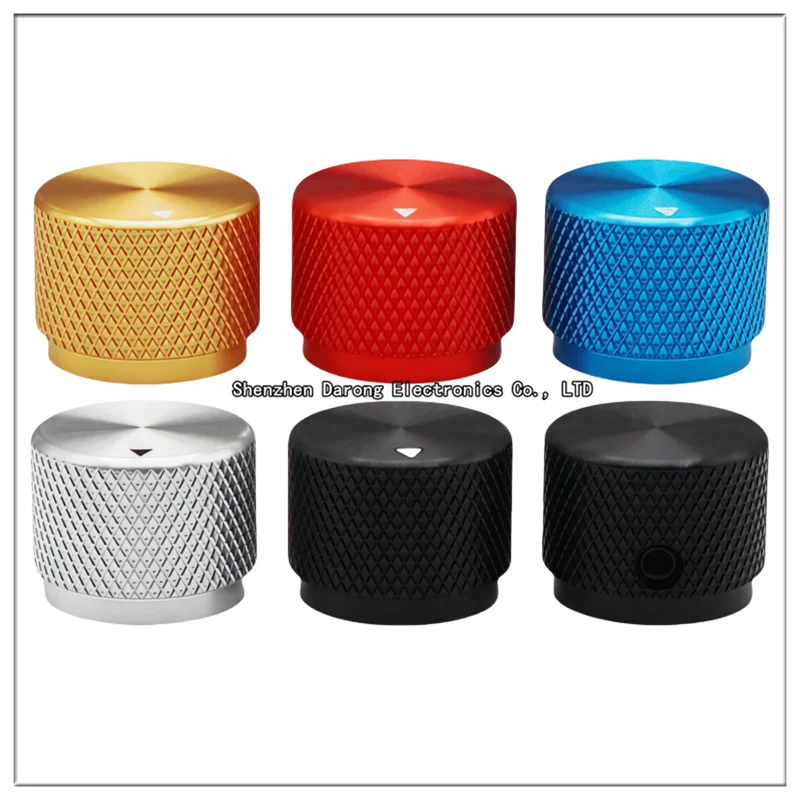 20×15.5MM Aluminum Solid Core Knurled Knob Cap for Potentiometer/Encoder Switch Cap - Electronic Instrument Equipment