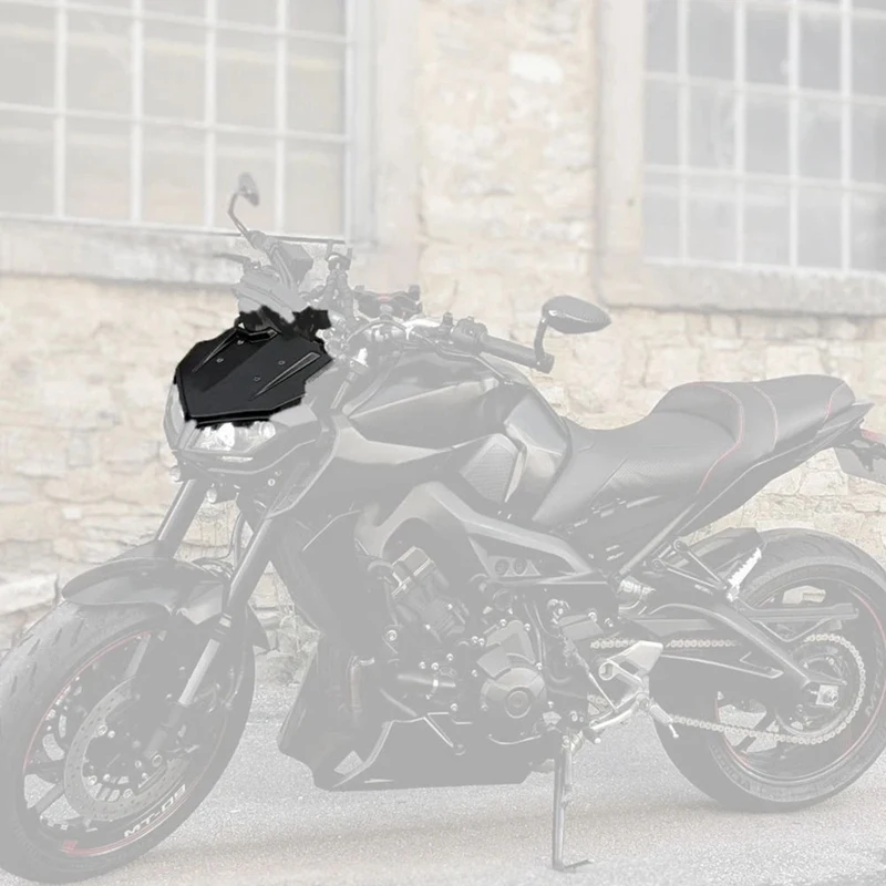 Motorcycle Accessories Windscreen Windshield Viser Baffle Visor Wind Deflectors For Yamaha MT-09 2017-2020 image 3