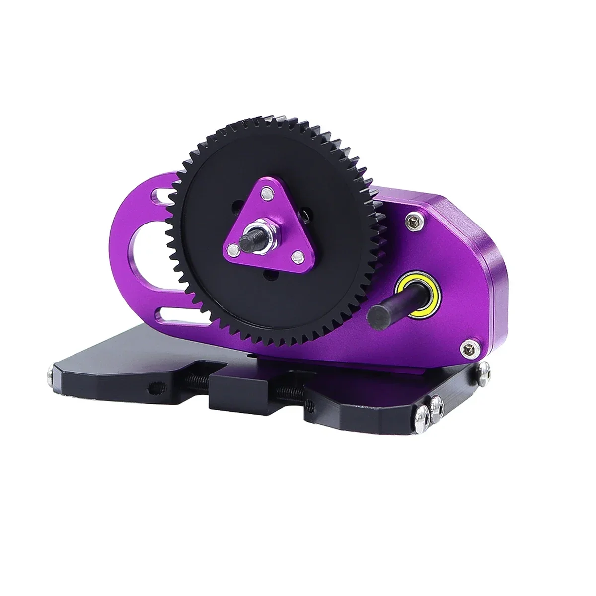 CNC 2Low Gearbox Middle Transmission Box with Overdrive Gear For LCG 1/10 RC Crawler Axial SCX10 III II 90046 Capra TRX4 Upgrade