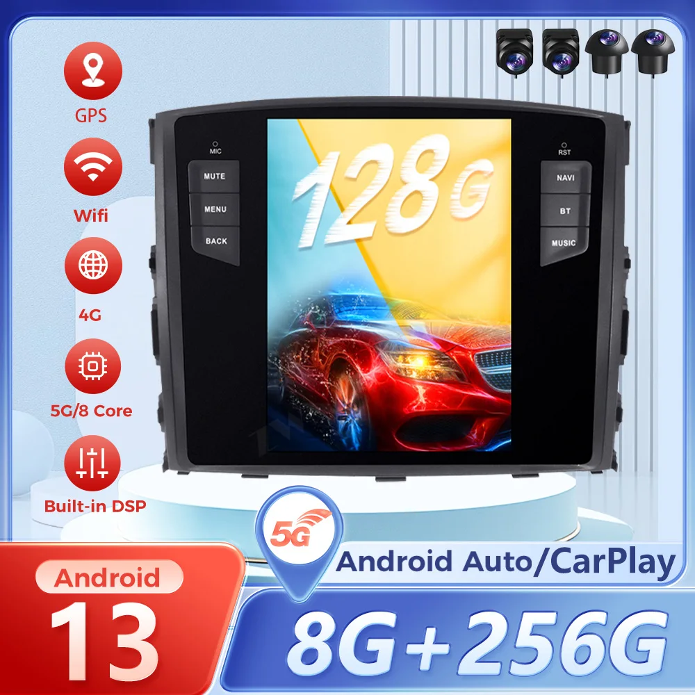 

Стерео сенсорный экран Android 13 для MITSUBISHI Pajero V97 V93 Shogun Montero 2006-2017, автомобильный GPS-навигатор, автоматический мультимедийный плеер