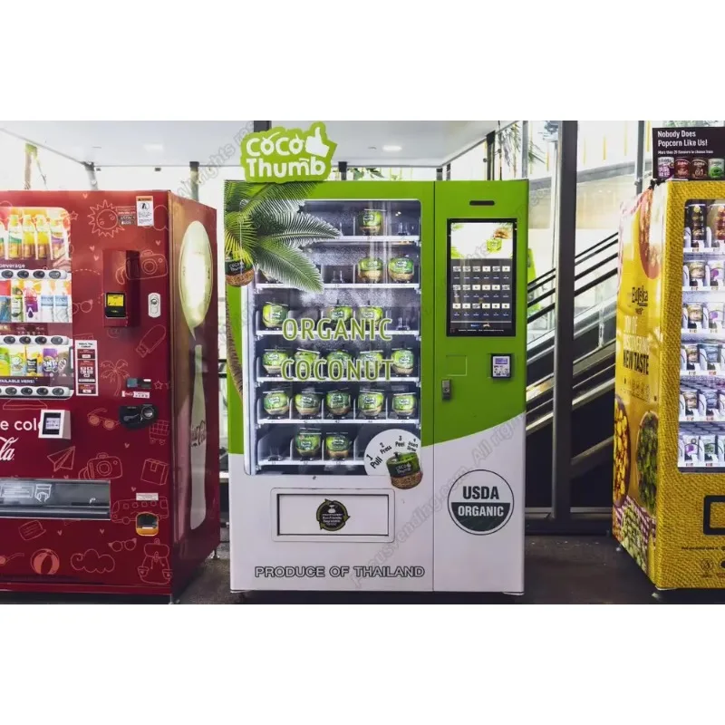 2026 New FL New Smart Display Coconut Fruit Vegetable Food and Beverage Vending Machine Customized