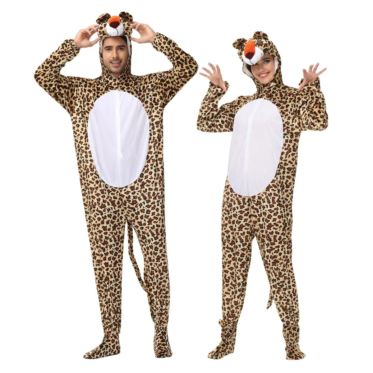 

Amusement Park Children's Show Cosplay Leopard Onesie Animal Doll Costumes