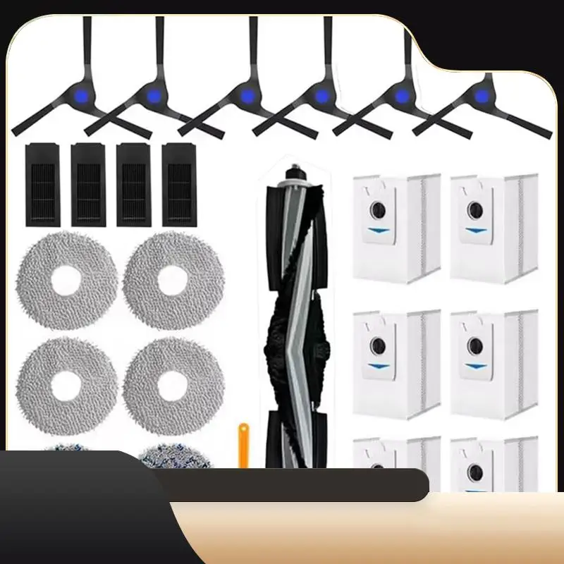 

Для Ecovacs Deebot X2 Omni/X2/X2 Pro/DEX86 Запасные части Основная боковая щетка Hepa-фильтр Швабра Ткань Мешки для пыли Аксессуары