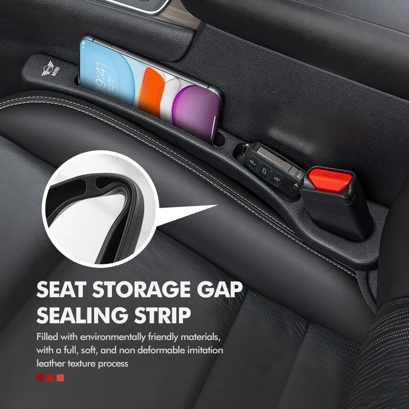 Car Seat Gap Plug Strip Side Seam Leak Proof Storage Decoration For MINI Cooper R53 R52 R50 One JCW Clubman Countryman WORKS