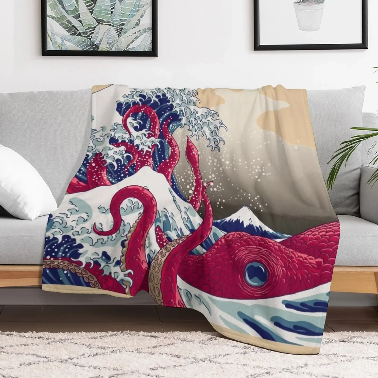Hoktopusai Throw Blanket Air Conditioner Soft Blanket for Office Home