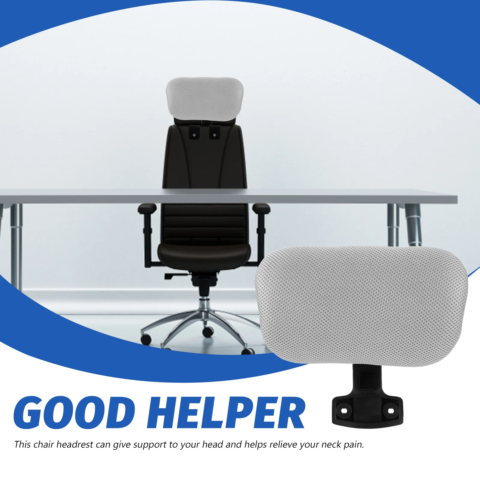 

1Set Comfortable Headrest Pillow for Computer Chair Height Adjustable Swivel Office Chair Head Support Neck Protection Headrest