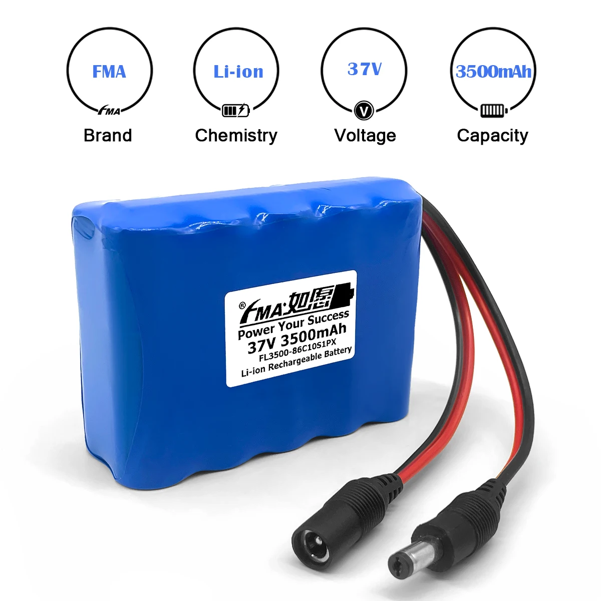 18V 22.2V 25.2V 29.6V 33.3V 36V 3500mAh Rechargeable Battery for Portable Test Device Electronic Light and Sound Toys