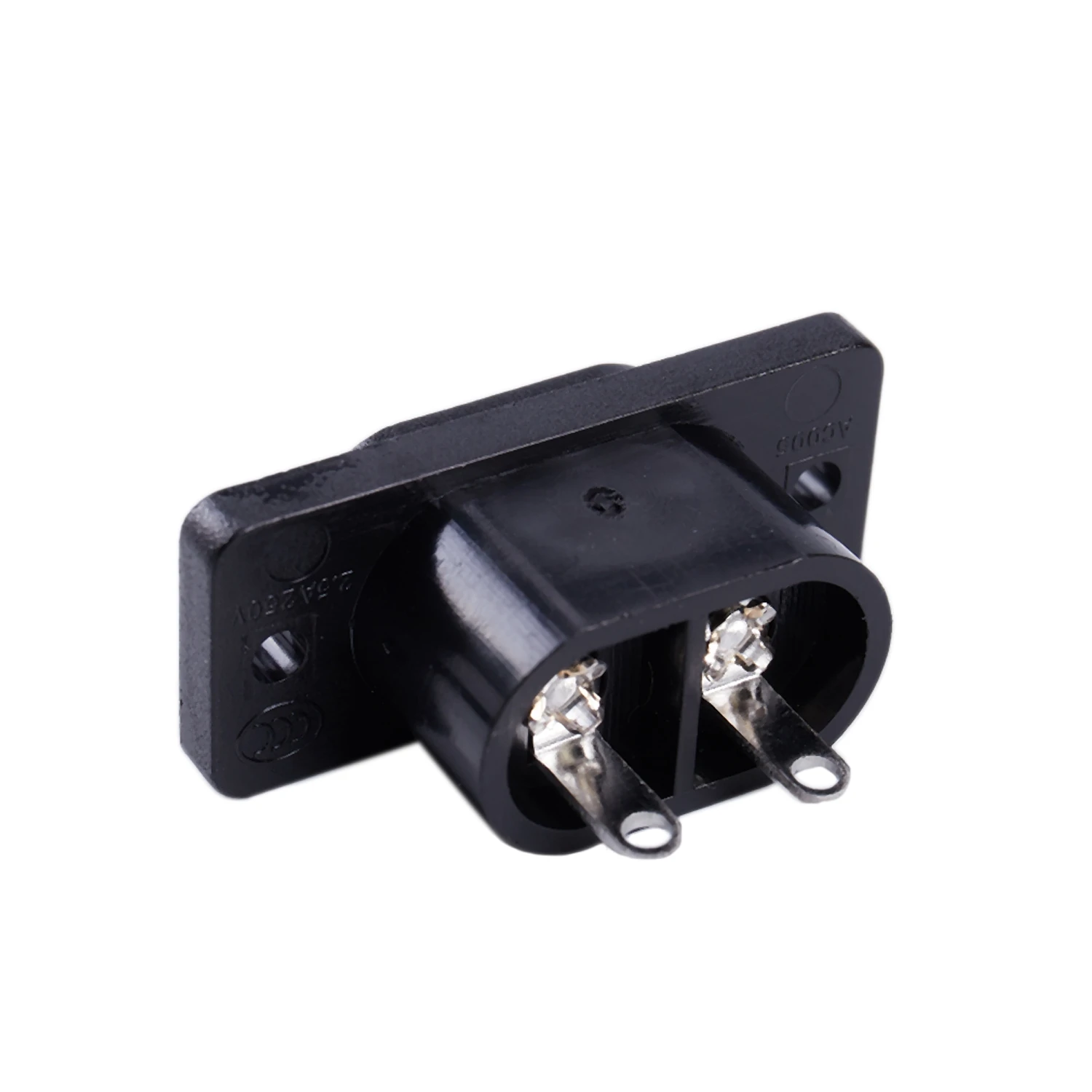 Copo de solda do soquete pinos, conector de alimentação, 6 x AC, 250V, 2.5A, IEC320, C7