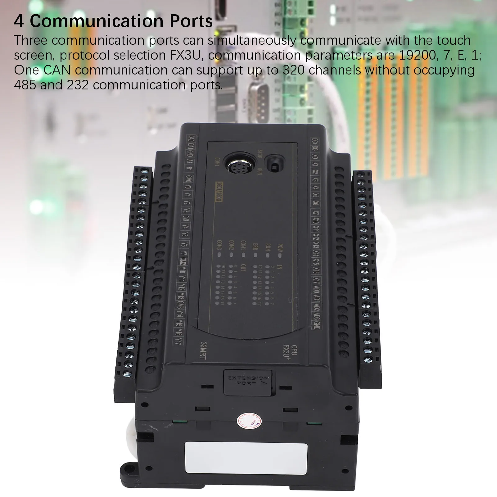 

Программируемая плата управления DC24V PLC, 16 входов/16 выходов, RS232, RS485, высокоскоростной счетчик импульсов, промышленный контроллер