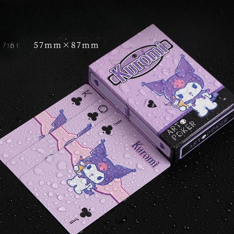 New Hello Kitty Playing Cards Delicate PVC Plastics Waterproof Poker Kuromi Originality Good-looking Poker Essential for Gaming view 6