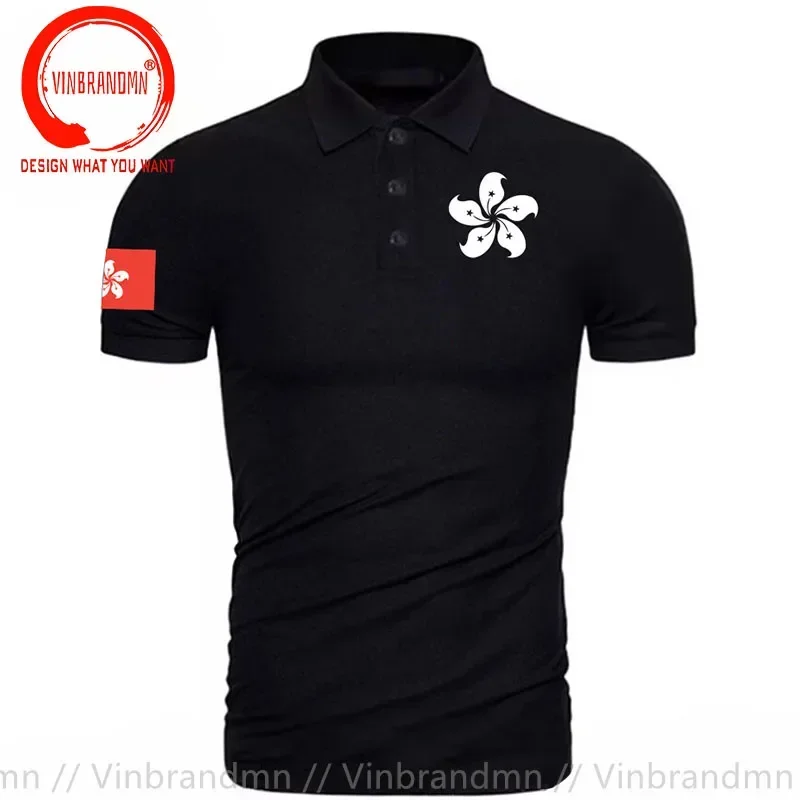 Hong Kong HongKong HKG HK Hong Kongese Polo Shirts men Short Sleeve HK Brand Printed for Country Cotton Nation Team Polo Shirt