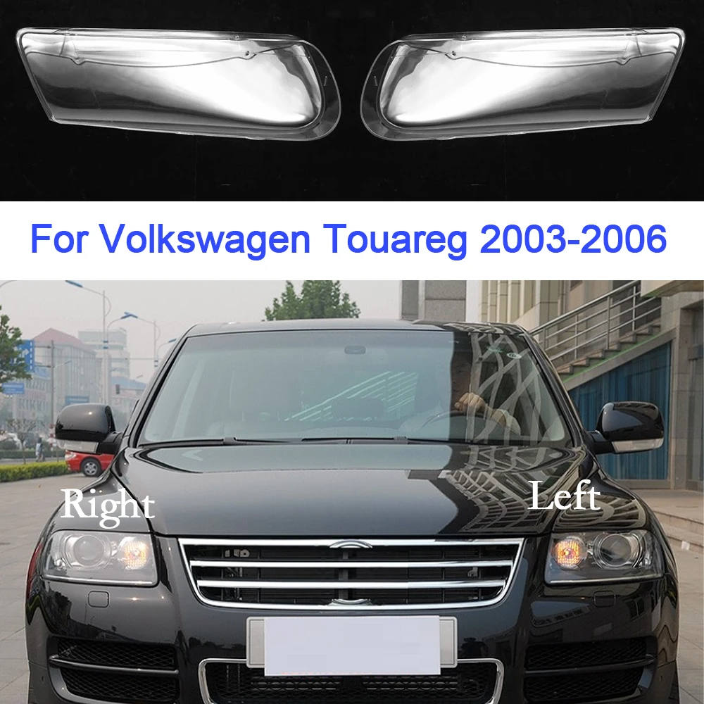 

Стекло для автомобильной фары для Volkswagen Touareg 2003-2006, сменная крышка объектива из ПВХ, пластиковое искусственное стекло для автомобиля, автомобильные аксессуары