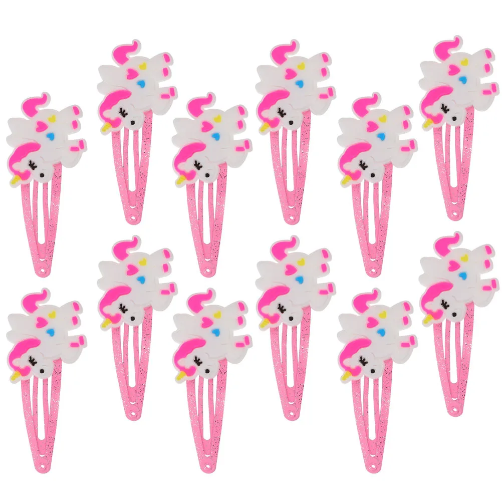

20Pcs Unicorn Style Hair Clips Cartoon Snap Clips Lightweight Decorative Hair Barrettes for Girls Toddlers Kids Daily Party