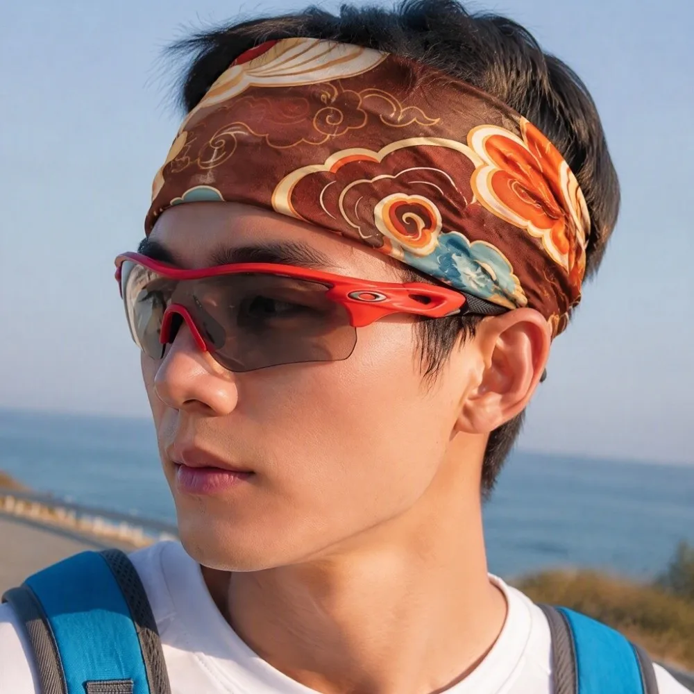 Vintage Pattern Seamless Bandana Seamless Multifunctional Multifunctional Neck Tube UV Protection Face Cover Outdoor Sports