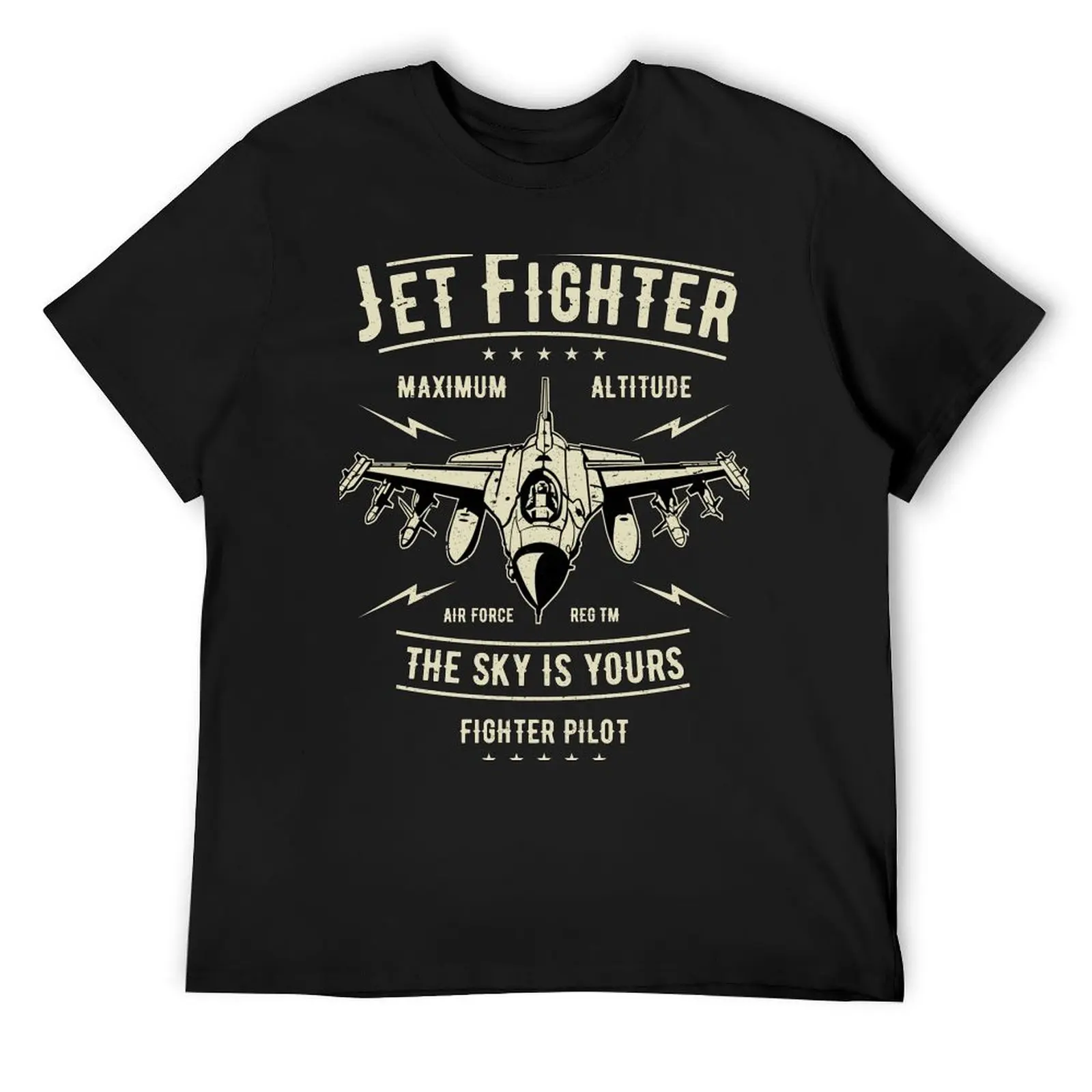 

Vintage Jet Fighter - Air Force Fighter Pilot Gift T-Shirt anime clothes gifts for boyfriend T-shirts oversize clothing for men