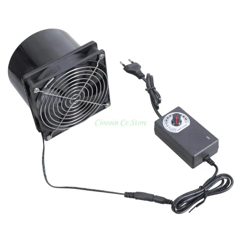 X90F Lightweight Plastic 10cm Duct Fan Ventilation Fan With Speed Regulation For DIY Projects And Workspaces Coolers