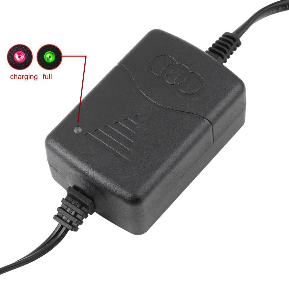 12V 1.3A Automatic Toy Car Motorcycle Charger For AGM VRLA Gel Lead Acid Battery 3AH-25AH With LED Indicator