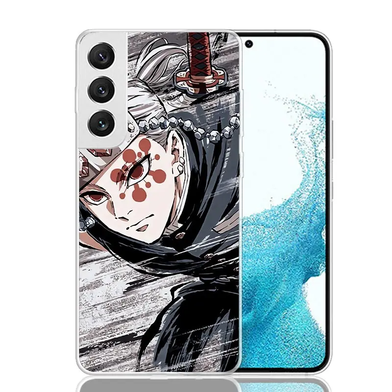 Demon Slayer Uzui Tengen Phone Case For Samsung Galaxy S24 S23 S22 S21 S20 Ultra S20 FE S10 Plus S9 S8 + Fundas Cover Coque