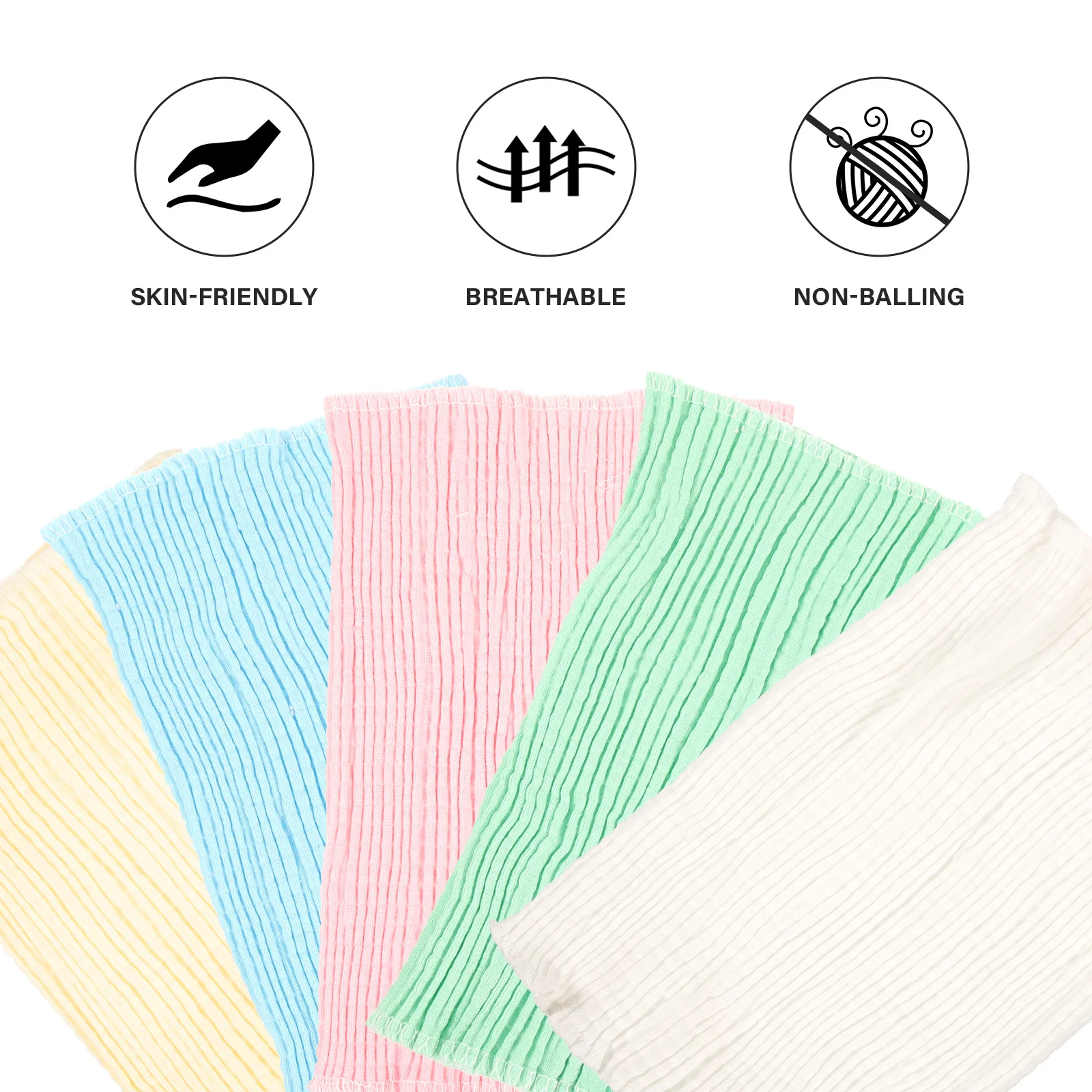 

5pcs Colorful Cotton Navel Protector Newborn Belly Wrap Breathable Sweat-Absorbing Safe Reusable Belly Belt For