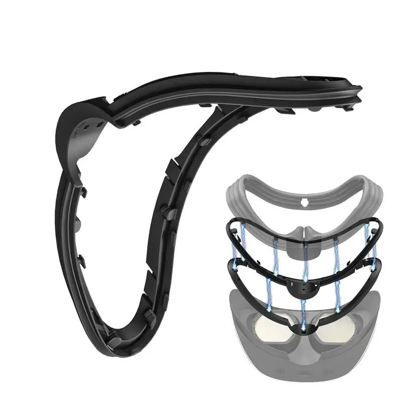 Ochraniacz na twarz dla Ps Vr2 osłona obiektywu osłona anty-przeciw zarysowaniom pierścień Psvr2 akcesoria magnetyczne ochraniacz na okulary czarny