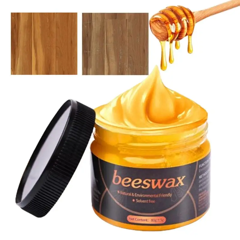 Waterproof Furniture Beeswax Wood Polishing Care Natural Wear-Resistant Maintenance Wax Long-Lasting Brightening Wood Floor Wax