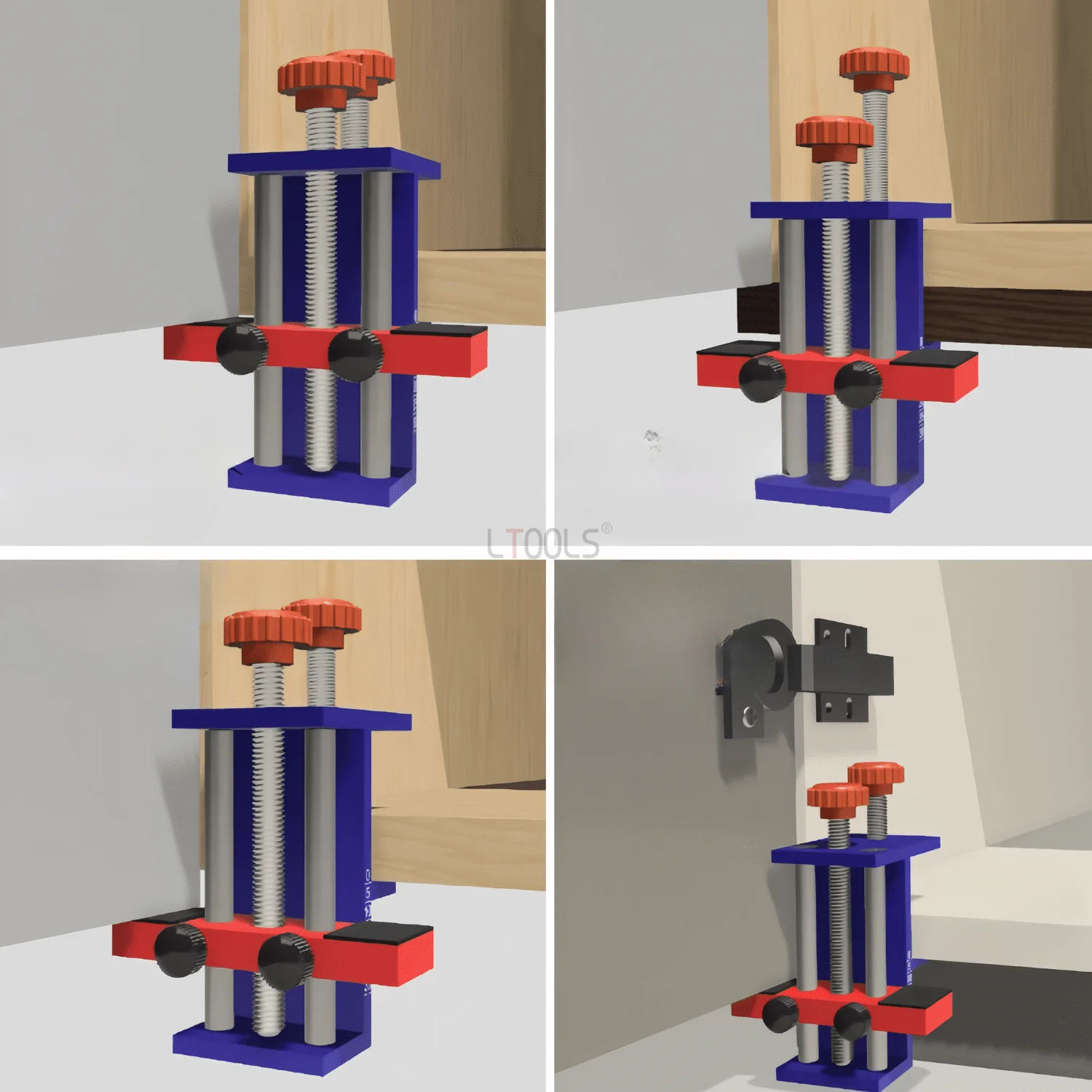 Imagem -03 - Nova Ferramenta Multifuncional de Instalação de Porta de Armário Gabarito de Armário Integrado Moldura Facial Ferramenta Auxiliar sem Moldura de Instalação Diy