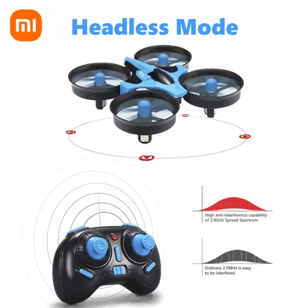 Xiaomi-Mini importateur RC H36 4ch, hélicoptère sans mode sauna 6 axes, télécommande rabattable à 360 °, jouet quadrirotor, cadeau pour enfants