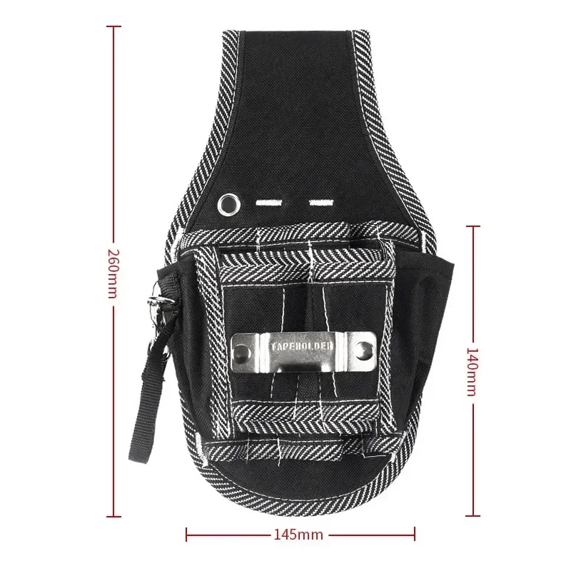 High Quality 9 In 1 Toolkit, 600D Nylon Fabric Electrician Waist Pocket Pouch Bag, Utility Kit Holder Belt