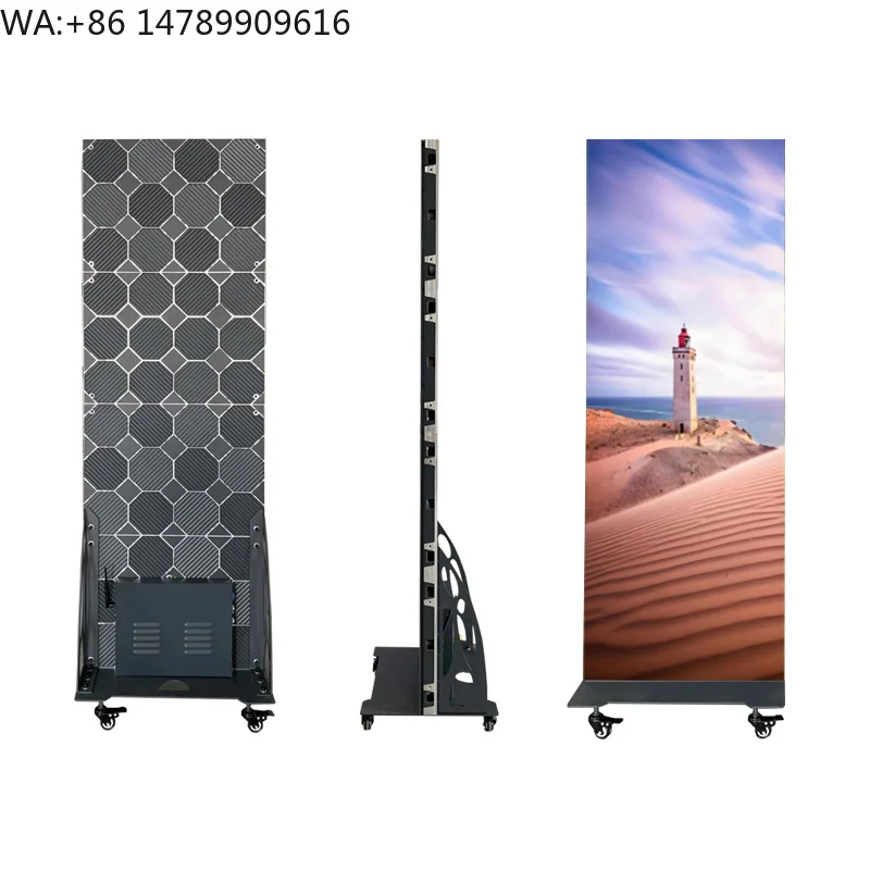 LEDHot Selling Digital Signage Indoor Three Fold Touch Screen Digital Poster