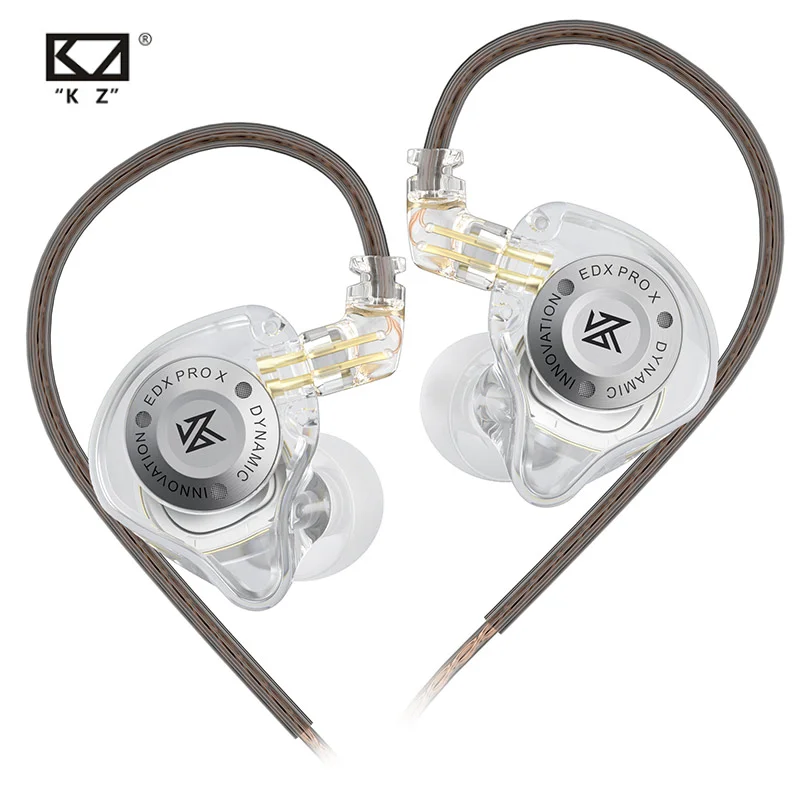 KZ EDX PRO X Dynamic Drive Earphone HIFI Bass Earbud Sport Music Cancelling Headsets KZ EDX PROX ZSTX ZSN PROX EDC EDA ZVX