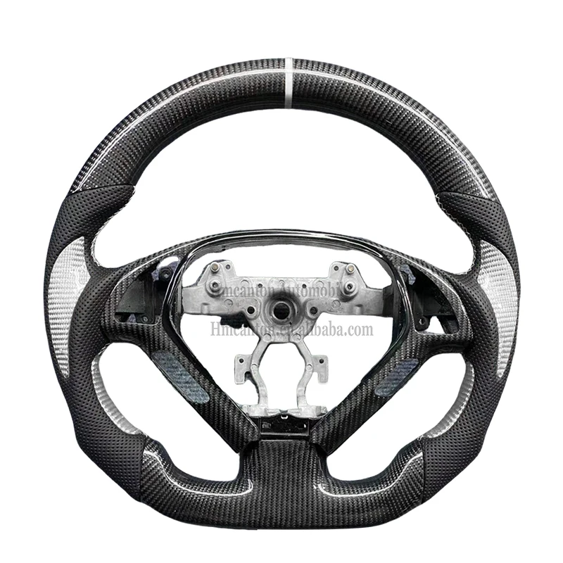 

Customized Products Carbon Fiber Perforated Leather Steering Wheel for Infiniti G27 G37 Car Steering Wheel