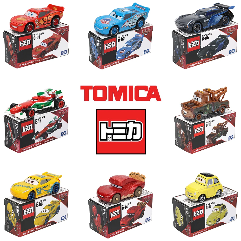 Takara Tomy Cars Lightning McQueen Jackson Storm Alloy car model die-casting collection gift giving classic children\'s gift toys