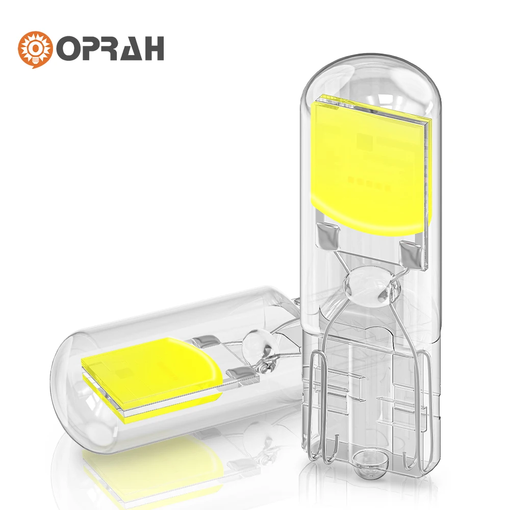 2/10x W5W T10 LED Led Bulbs Canbus W5W COB Drive-Free Led Wedge Bulb 6000K 168 194 Led 5w5 Car Interior Dome Reading Bulb White