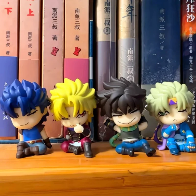 Jojos Bizarre Adventure Anime Figure Mini Sitting Gashapon Jonathan Joseph Caesar Japanese Collectible Figurine For Anime Fans