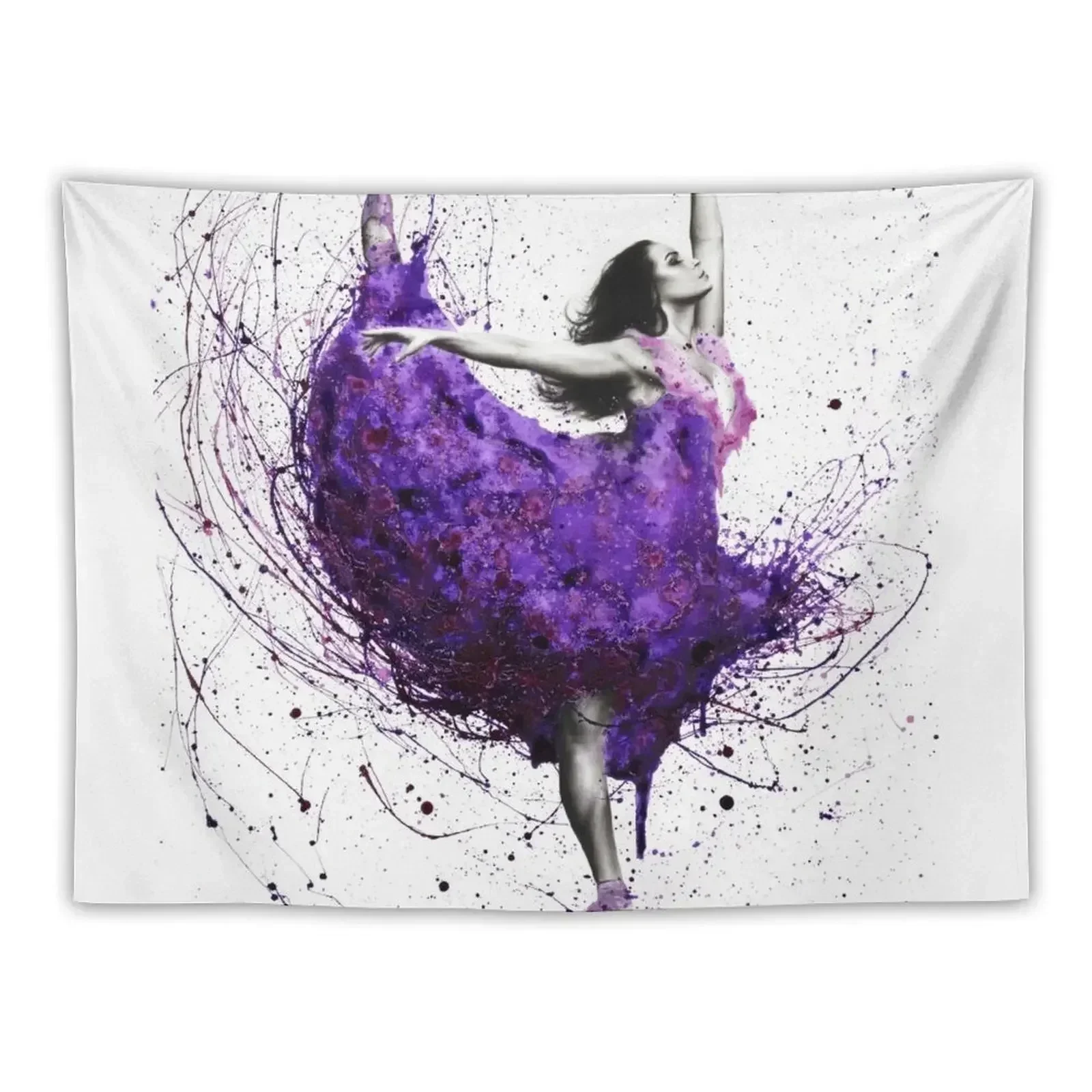 Purple Rain Ballet Tapestry Wall Deco Decor For Room Tapestry