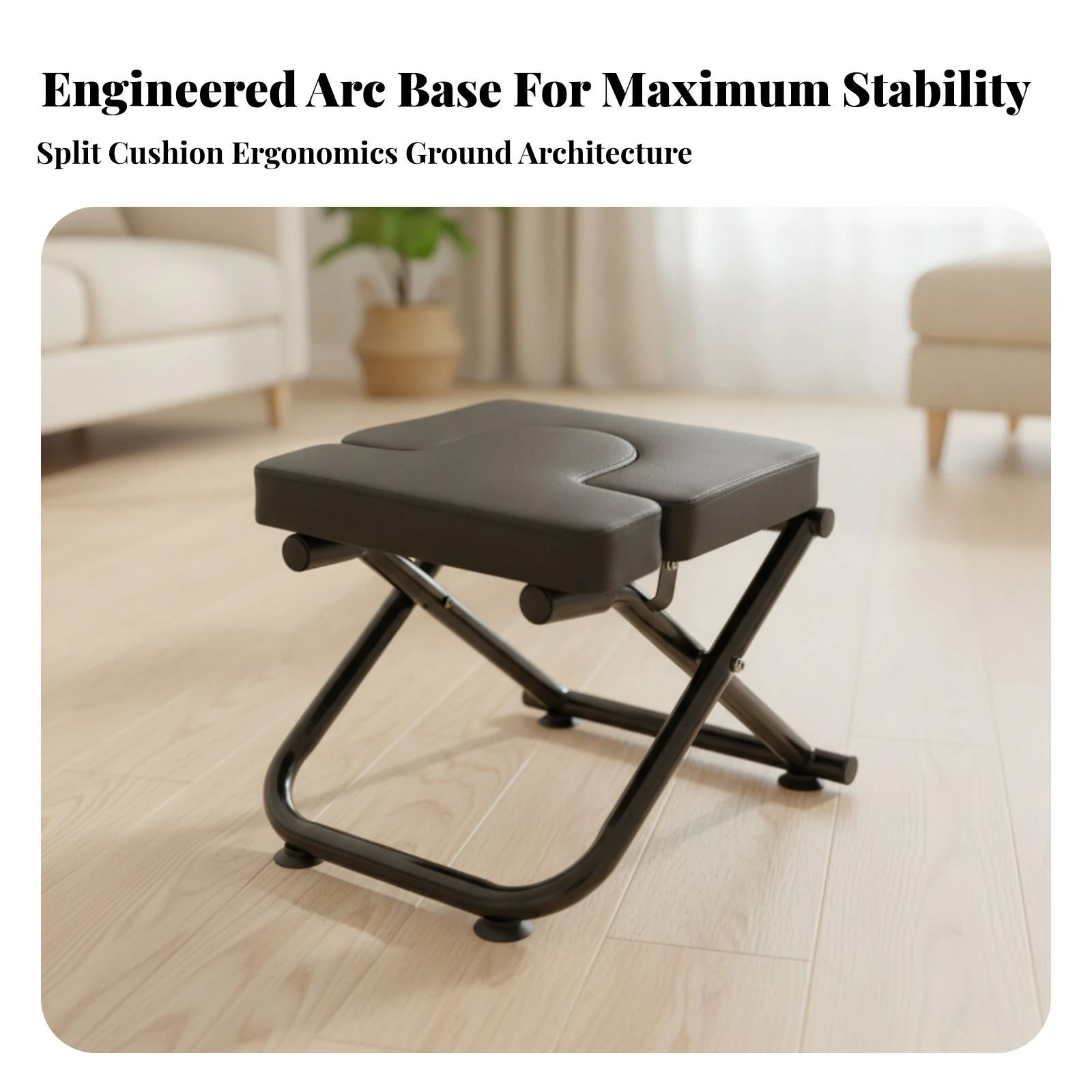 Inversion Stool Safe Stretching Headstand Bench Inversion Bench with Handles Comfortable Furniture Supportive for Yogis