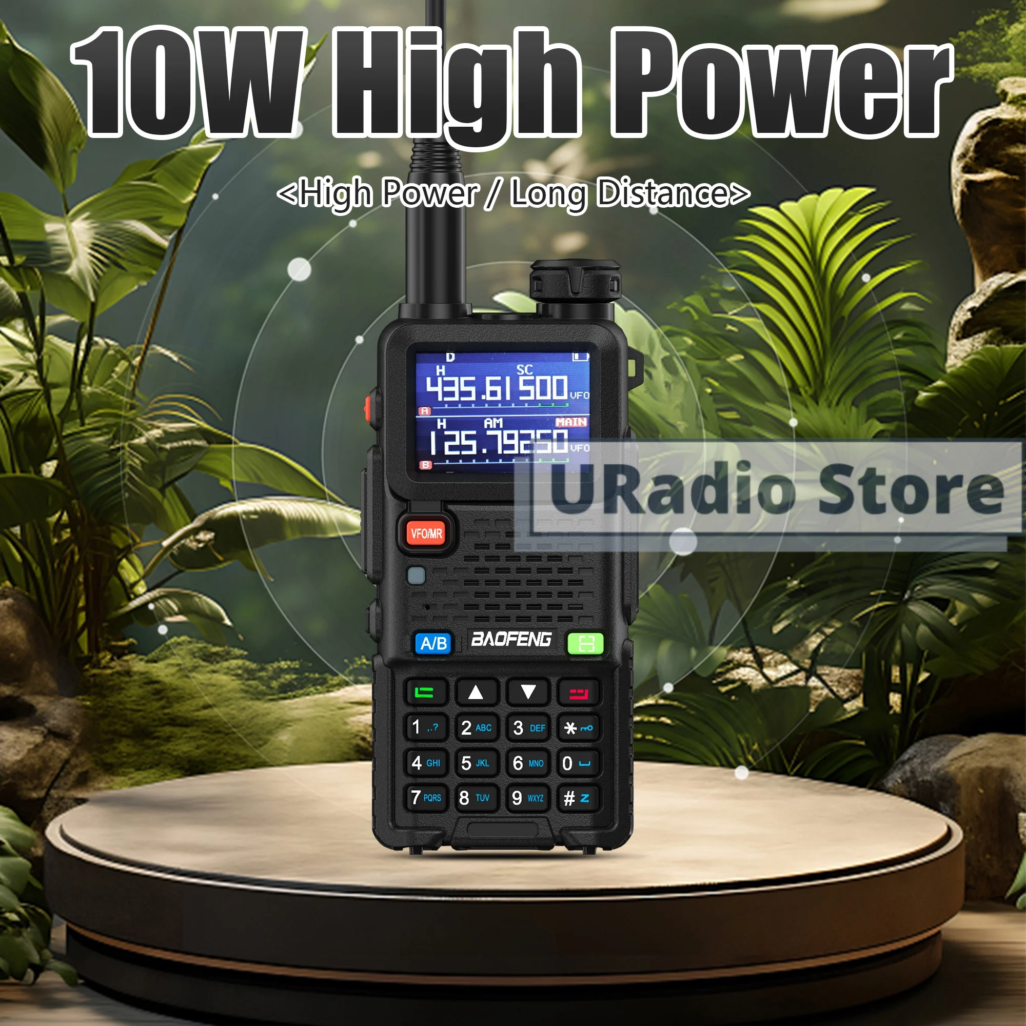 Baofeng UV-5RM Walkie Talkie IC Standardversion US-Stecker Typ-C Aufladen Schnelle Frequenzkopie NOAA High Power 999CH Zweiwegradio