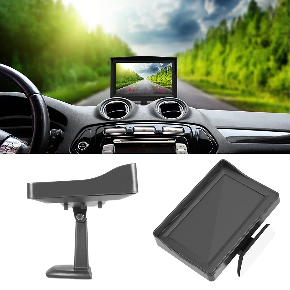 4.3in Car Reverse Monitor with Rear View Camera Backup Camera Kit Monitor Display Parking System Rearview Reverse Monitor