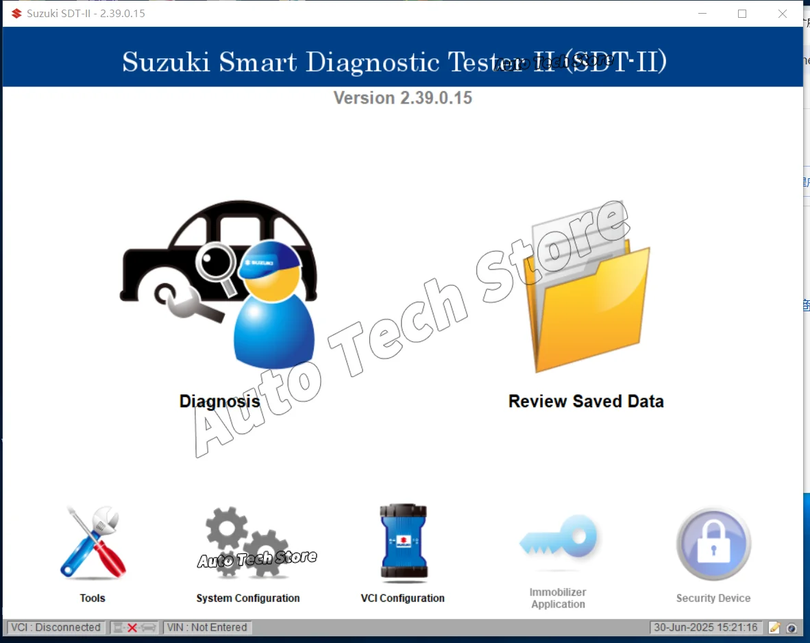 2026.01 For Suzuki SDT2 SDT-II MTS6516 Diagnostic and ECU Programming Software V2.43.2.30