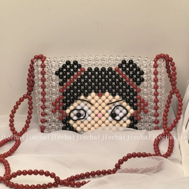 

Модная тенденция, женская сумка Nezha, сумки через плечо ручной работы из бисера, тканая детская сумка-тоут разного цвета, оптовая продажа с фабрики