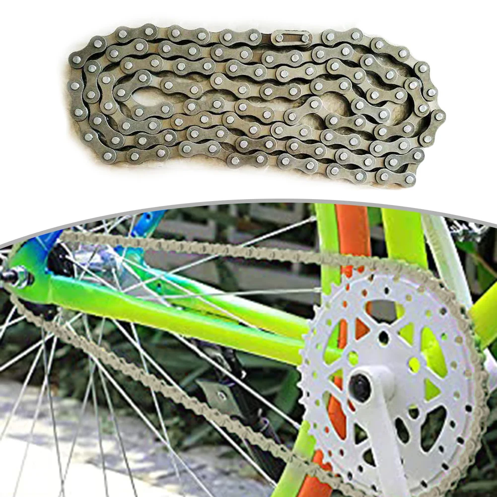 For Cycling For Mountain Biking Single Speed Chain Single Speed Bike Chain Heat Treatment High Strength Steel Quick Installation