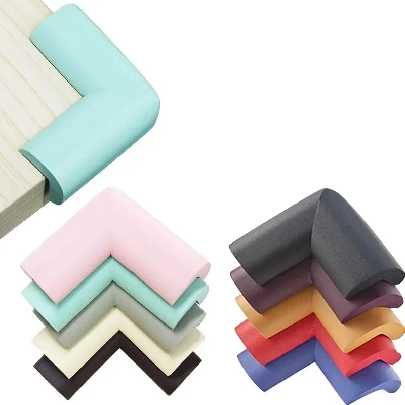 4Pcs Thickened Soft Table Corner Protector adhesive furniture Desk Cabinet Edge Angle Guard Strip Tape Baby Safety Protection