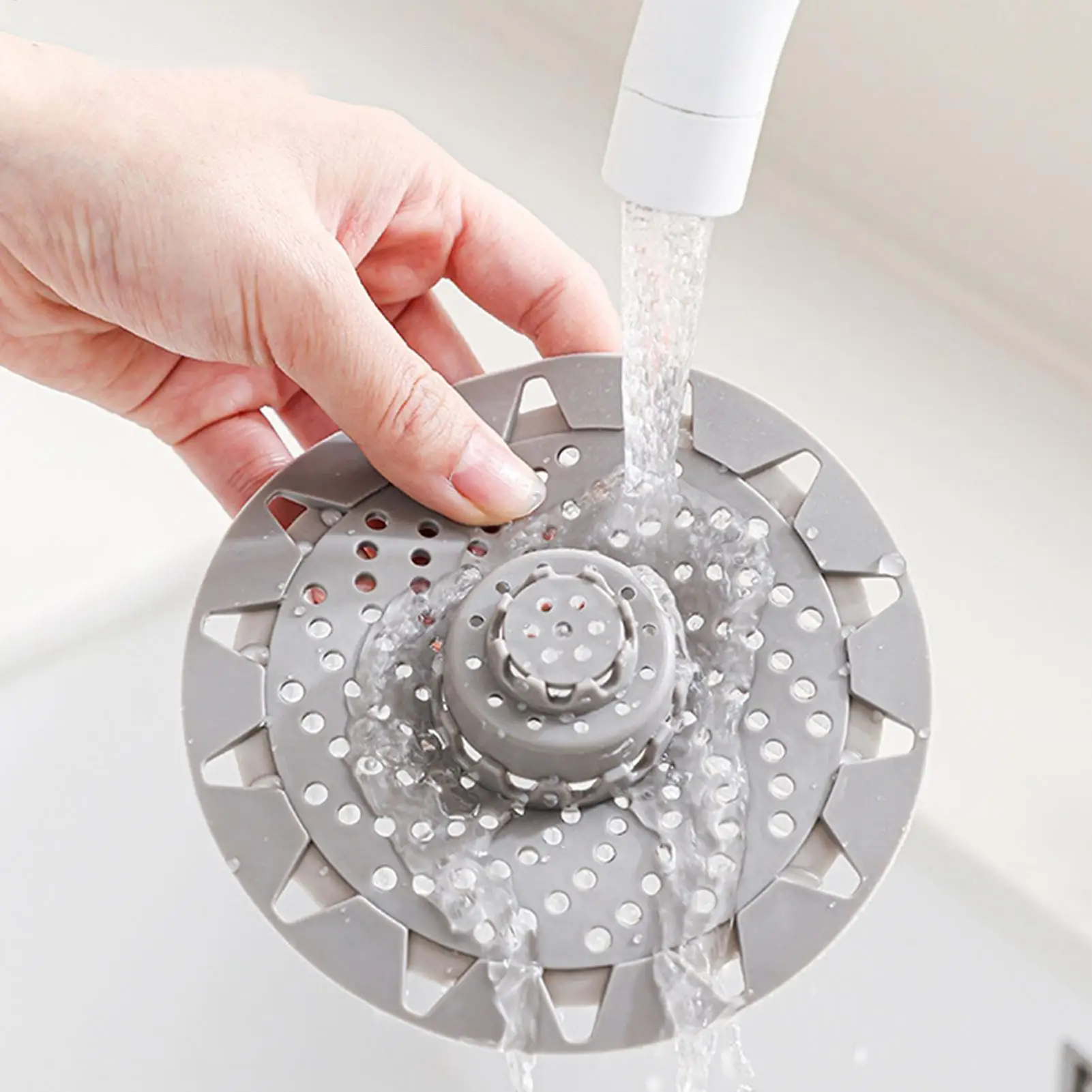 13cm Replacement Drain Hair Catcher Anti-Clog Stopper Shower Drain Hair Filter Reusable Floor Drain Cover For Home Bathroom view 3