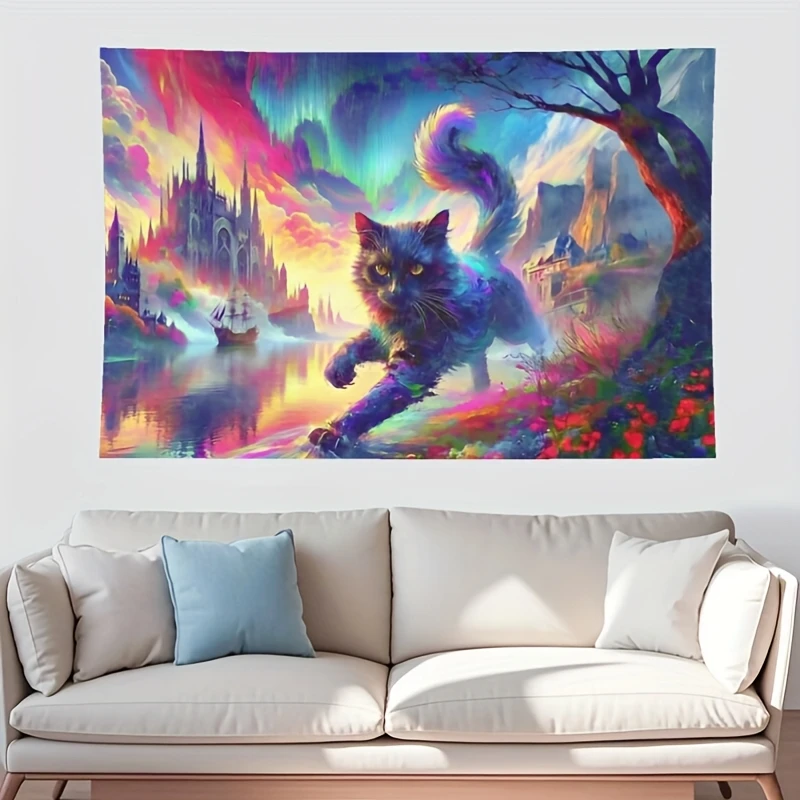 tapecaria-de-castelo-e-gato-encantadora-para-pendurar-na-parede-40-x-60-polegadas-cena-de-fantasia-vibrante-com-castelo-majestoso-ceu-dramatico-e-myst