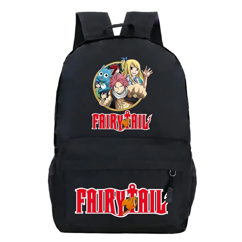 Fairy Tail Rugzak Jongens Meisjes Schooltas Studenten Mode Dagelijkse Knapzak Kids Boek Tas Tieners Casual Sport Rugzak Mochila