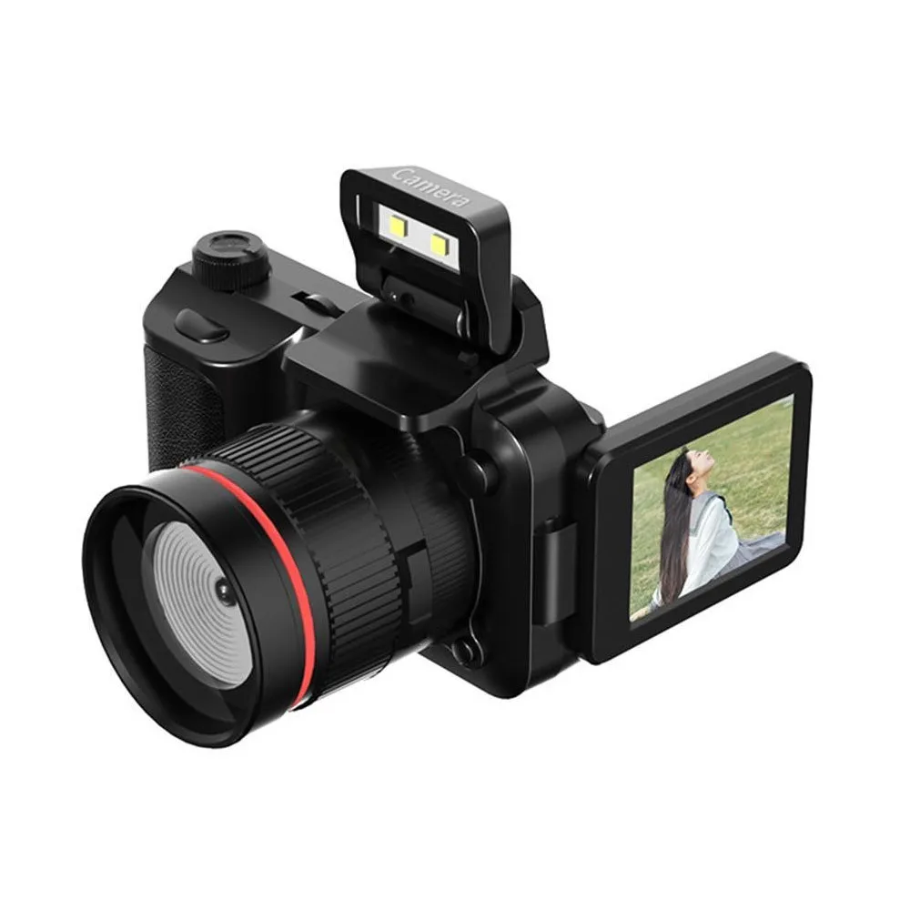 Student Digital DV Camcorder, Compact Pocket Camera with Flip Display, HD Lens & Electronic Anti‑Shake Function